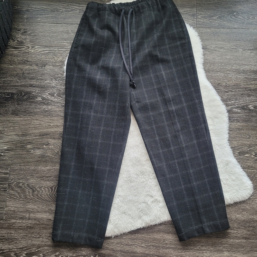 Aritzia The Group Babaton Jimmy Pant In Black Fine Grid Sz S - Picture 3 of 9